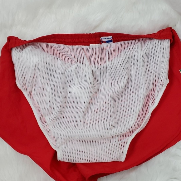 Vintage Weekender red swim trunk men elastic waist size M-L? - Picture 7 of 7